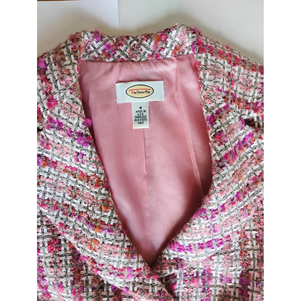 Talbots Pink Tweed Skirt Set - Picture 3 of 11
